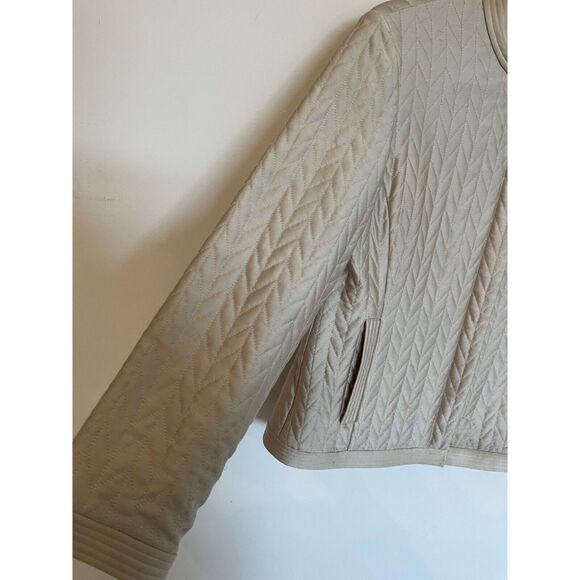 Sigrid Olsen Women's Vintage Small SILK Quilted Padded Lined Lightweight Jacket - Picture 5 of 8